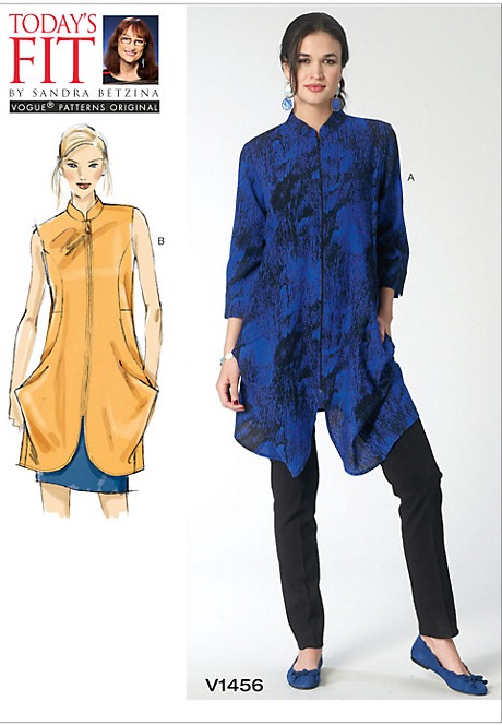 SewTawdry Keeping Warm Wool Tunic Vogue 1456